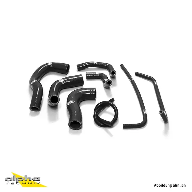 SAMCO SPORT Siliconschlauch Kit schwarz passend für Yamaha MT-09 Tracer/XSR900 Markenprodukt