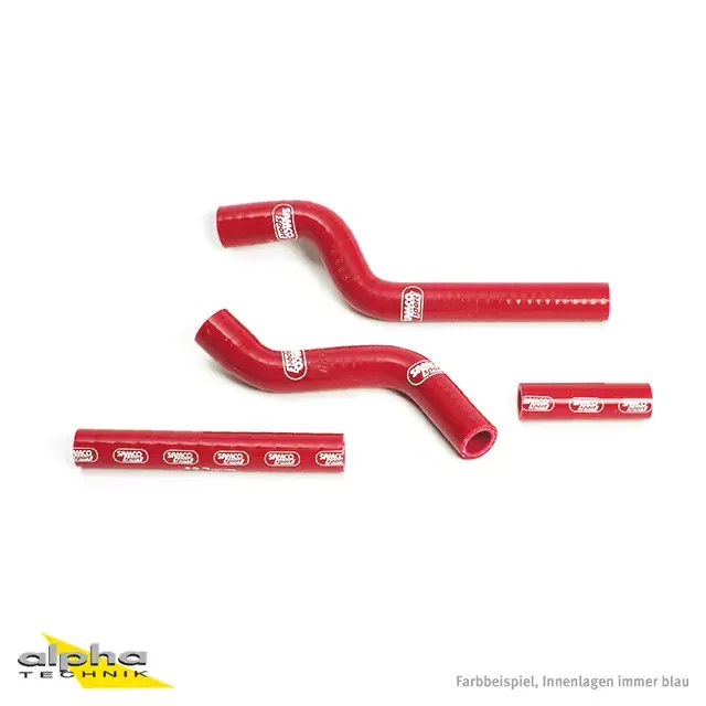 SAMCO SPORT Siliconschlauch Kit rot passend für Yamaha YZ250F 2007-2009 Schneller Versand