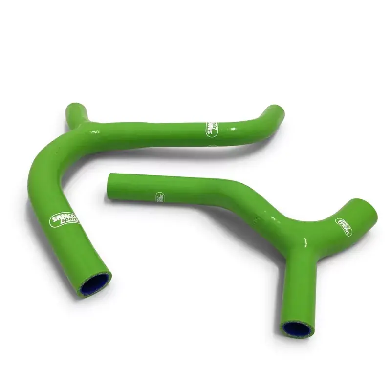 SAMCO SPORT Siliconschlauch Kit Y-Stück Race Design grün passend für Kawasaki KX450F 2016-2018 Preis Gesenkt