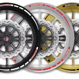 Barracuda Felgenrandaufkleber weiß 17-19 Zoll Markenprodukt