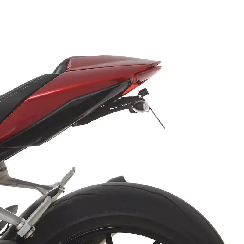 Preisknaller R&G Premium Kennzeichenhalter SHORT Black passend für Triumph Speed Triple 1200 RS ab 2021 / 1200 RR ab 2022