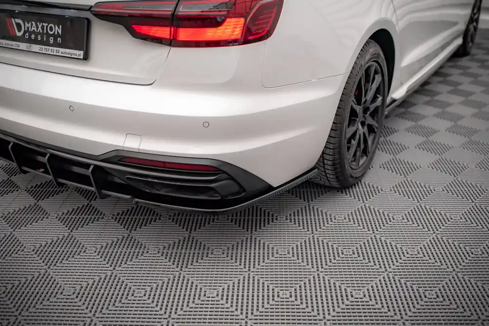 Finale Aktion Heck Ansatz Flaps Diffusor passend für Audi A4 B9 Facelift