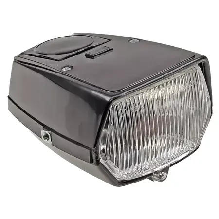 Neu Scheinwerfer Puch Maxi eckig schwarz