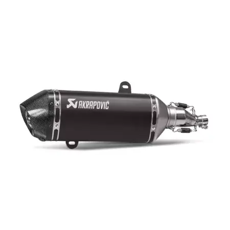 Preis Gesenkt Slip-on Akrapovic Vespa GTS 125cc Euro 5 schwarz