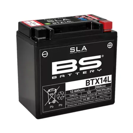 Batterie SLA BS Battery BTX14L 12V - 12,6Ah Preisreduziert