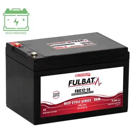 Neuheit Batterie AGM 12V - 13,5Ah Fulbat DC12-14