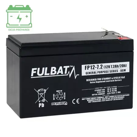 Batterie AGM 12V - 7,2Ah Fulbat FP12-7.2 Ausverkauf