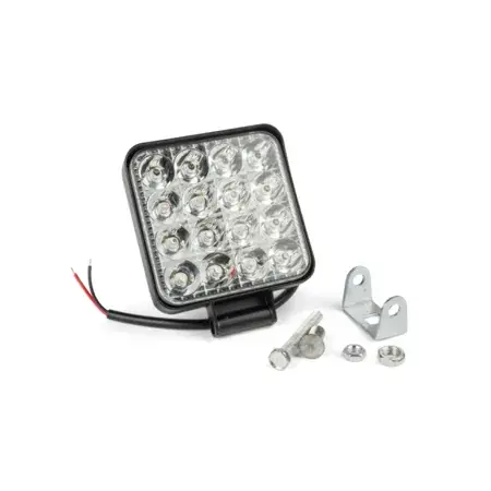 Zusatzscheinwerfer eckig 16 LEDs 84x84cm Echt