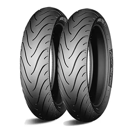 Reifen x2 Michelin Pilot Street 100/80-17" + 130/70-17" TL/TT Abverkauf