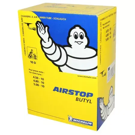 Schlauch 10" 4.50 5.00 Michelin Airstop 10d 90° Ventil Geprüft