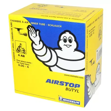 Aktuell Schlauch 4" 4.00 Michelin Airstop 4ab 90° Ventil