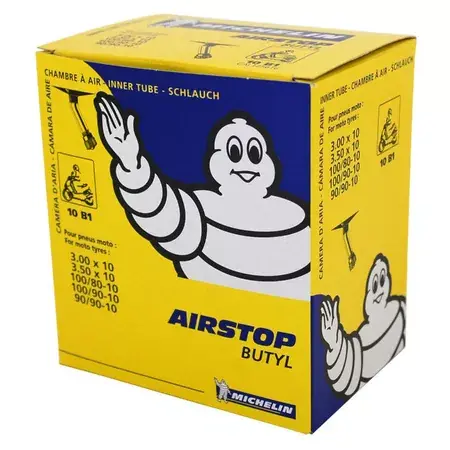 Schlauch 10" 3.00 3.50 Michelin Airstop 10b1 150° Ventil Top-Preis