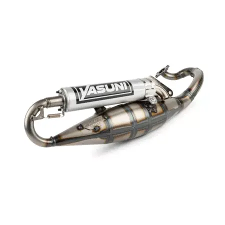 Auspuff Yasuni R Derbi Atlantis / Peugeot liegend AC Alu Saisonangebot
