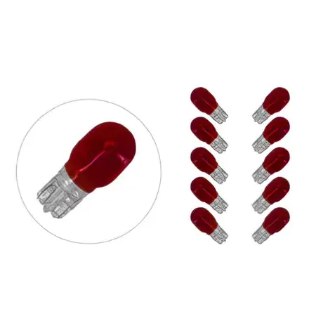 Birne T13 12V / 10W rot Sonderaktion