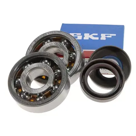 Echt Kurbelwellenlager Set Stage6 HQ inkl. Wellendichtringe 6303 C3 Polymer-Käfig Minarelli AM6