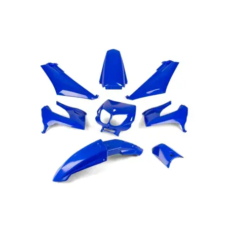 Schneller Versand Verkleidungskit 8 Teile blau Derbi X-treme bis 2011