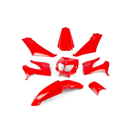 Aktuell Verkleidungskit 8 Teile rot Derbi X-treme bis 2011