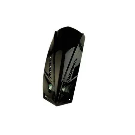 Geprüft Frontverkleidung Peugeot Ludix Schwarz Doppeloptik mit LEDs