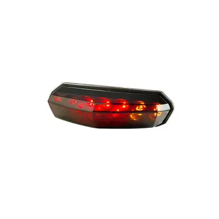 Zertifiziert Rücklicht Tun‘R Schwarz universell LEDs mit Blinkern