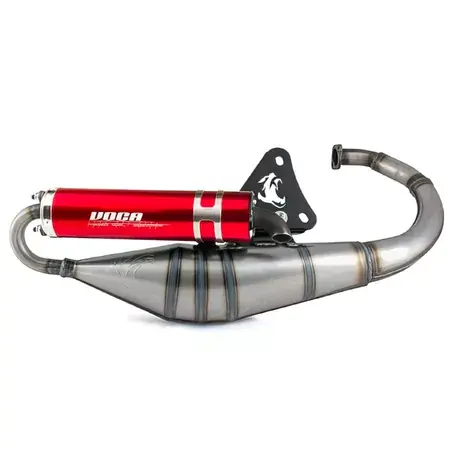 Highlight Auspuff Voca Sabotage V2 50/70 rot MBK Booster / Stunt