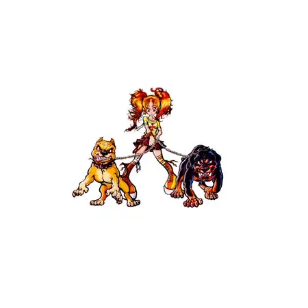 Aufkleber 10,6x8,5cm Bad Dogs Neu