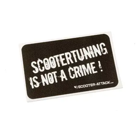 Direktkauf Aufkleber / Sticker Scootertuning is not a crime