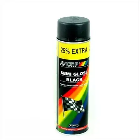 Sprühlack Motip RAL 9005 tiefschwarz halbglänzend 500ml Top-Seller