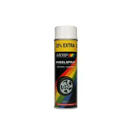 Kracherpreis Sprühlack Felgenspray Motip weiß 500ml