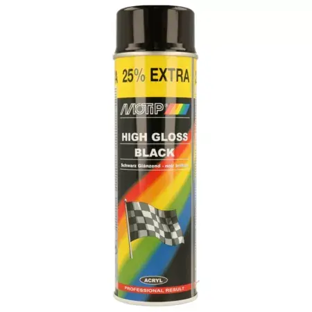 Sprühlack Motip schwarz glänzend 500ml Schnäppchen