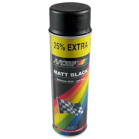 Sprühlack Motip schwarz matt 500ml Zertifiziert