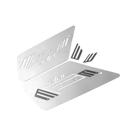 Günstig Trittbleche ODF TC-Line, CPI Hussar/Oliver, Keeway RX8/RY8, gebürsteter Edelstahl