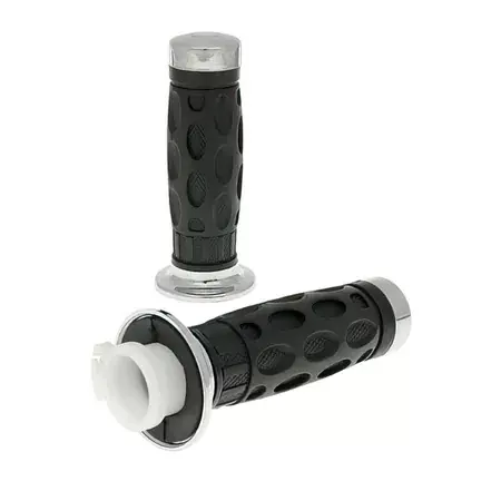 Billig Lenkergriffe GY6 chrom mit Gasgriffhülse