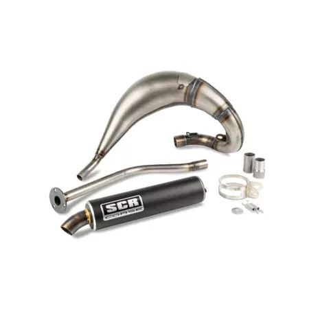 Preisreduziert Auspuff SCR Corse Handmade Cross 50/70cc schwarz Rieju MRT 50 (high)