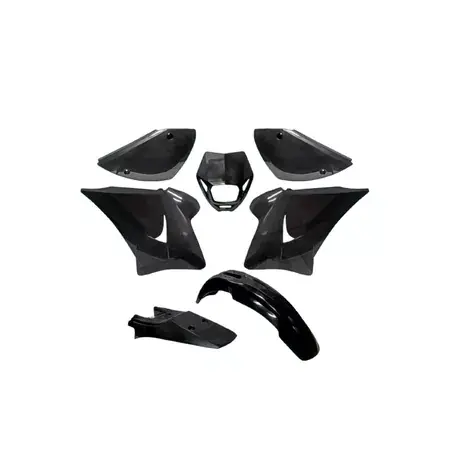 Super-Preis Verkleidungskit 7 Teile Rieju RR 2005-2007 schwarz unlackiert
