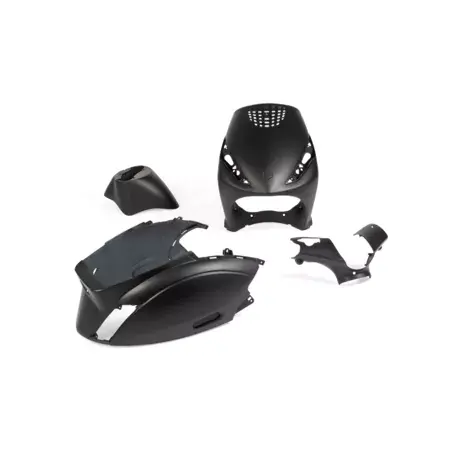 Preisreduziert Verkleidungskit 4 Teile schwarz Mat Piaggio Zip 50 ab 2000
