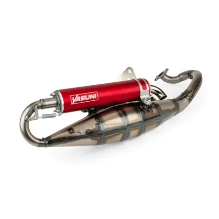 Angebot Auspuff Yasuni R Derbi Atlantis / Peugeot liegend AC rot