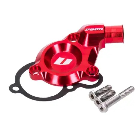 Sofort Bestellen Wasserpumpendeckel Voca CNC rot Derbi Euro 3