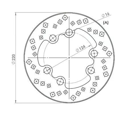 Bremsscheibe vorn NG 220mm Suzuki RMX / SMX Neue Ware