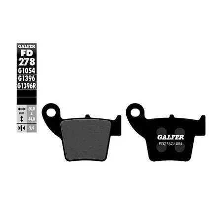 Finale Aktion Bremsbeläge Galfer halbmetallisch hinten Honda CR / CRF