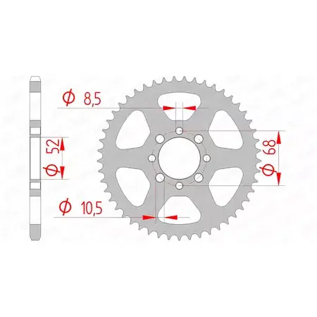 Kettenrad Afam Stahl 32 Zähne KLX 110 Sofort Bestellen