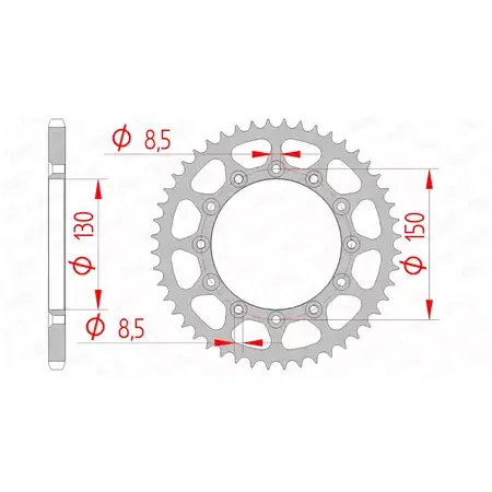Mega-Angebot Kettenrad Afam Stahl 50 Zähne Yamaha YZ / YZF