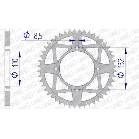 Neu Kettenrad Afam Alu 46 Zähne KTM Freeride