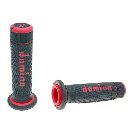 Jetzt Kaufen Griffe Domino A180 ATV Daumengas 22/22mm schwarz-rot