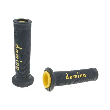 Griffe Domino A010 On-Road schwarz / gelb (Enden offen) Zertifiziert