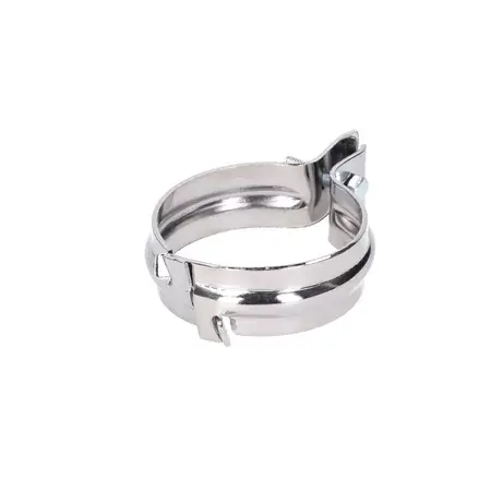 Auspuffschelle hinten Chrom 2-teilig (breit) Simson S51 Schnäppchen