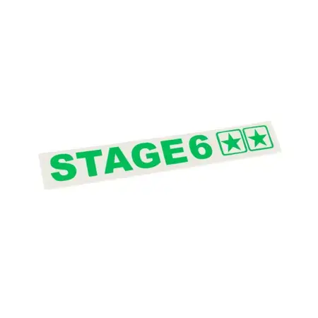 Aufkleber geplottet Stage6 110x33mm grün Billig