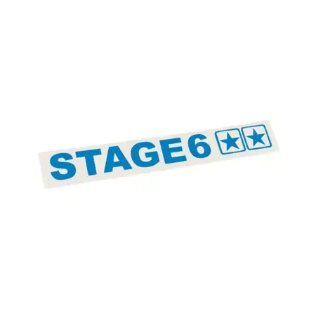 Aufkleber geplottet Stage6 110x33mm blau Angebot