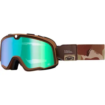 Preisknaller Crossbrille 100% Barstow Pendleton Flash grün verspiegelt