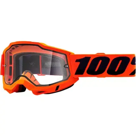 Crossbrille 100% Accuri 2 ENDURO orange klar Solange Der Vorrat Reicht