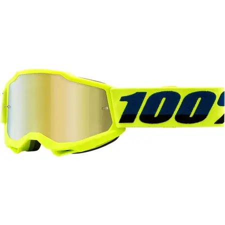 Begrenztes Angebot Crossbrille 100% Accuri 2 Kids gelb / gold verspiegelt